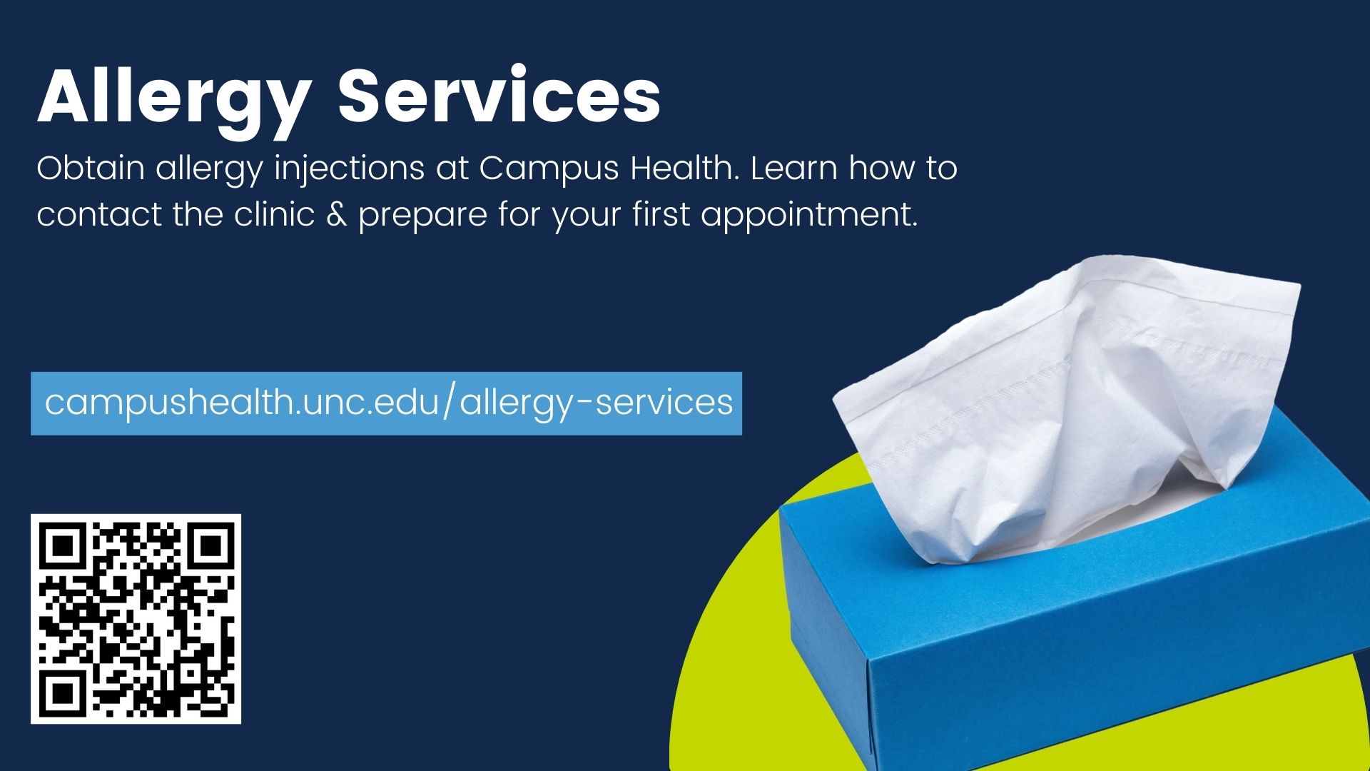 Obtain allergy injections at Campus Health. Learn how to conect the clinic and prepare for your appointment.