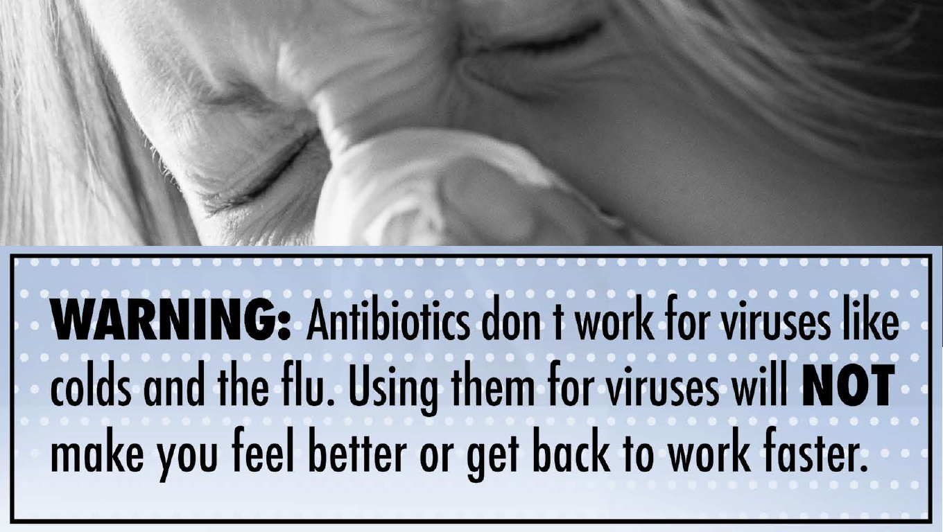Antibiotics don't fight viruses