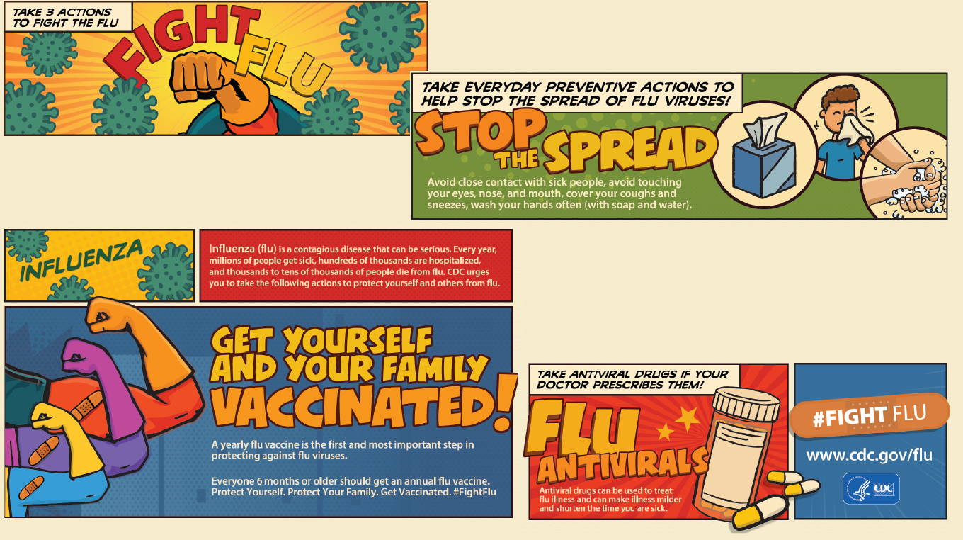 Fight the Flu, Stop the Spread, Get Yourself and Your Family Vaccinated.
