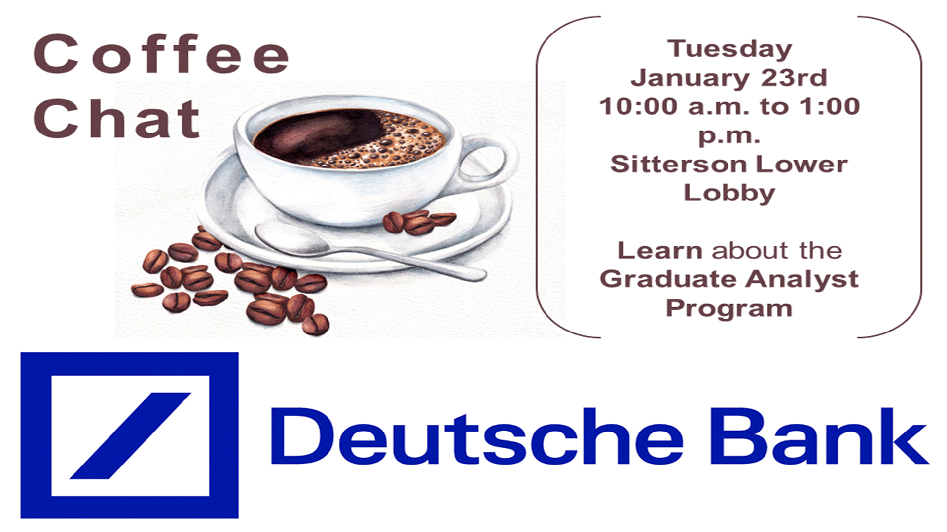 Deutsche Bank Coffee Chat
