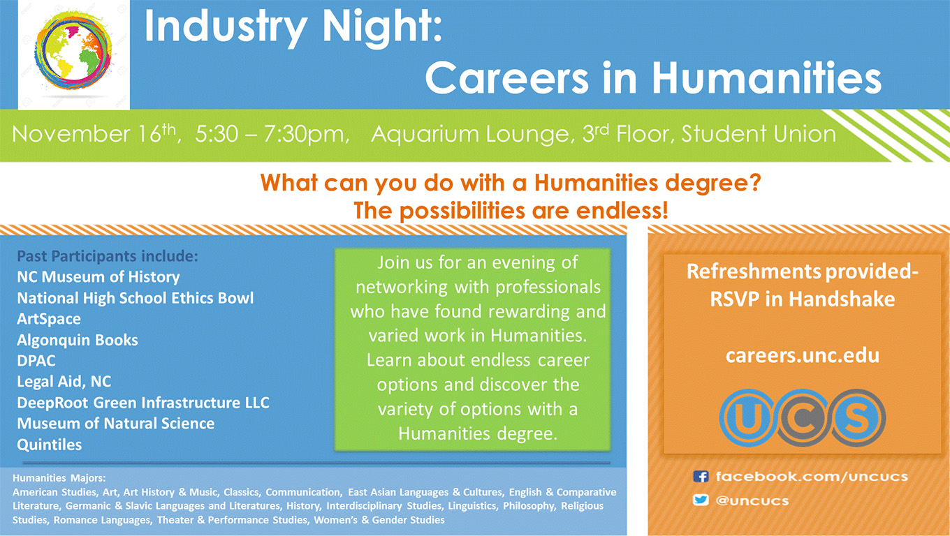 Industry Night: Careers in Humanities