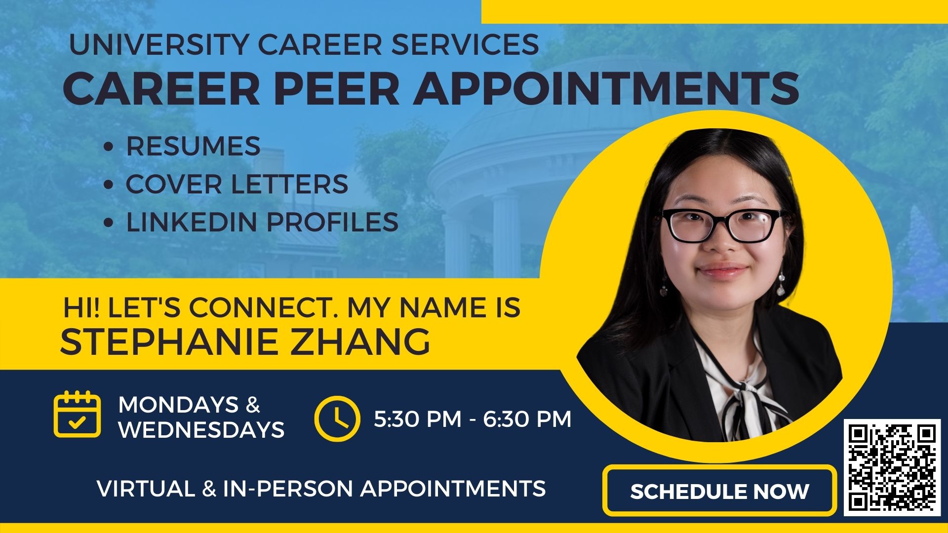 Career Peer Stephanie Zhang