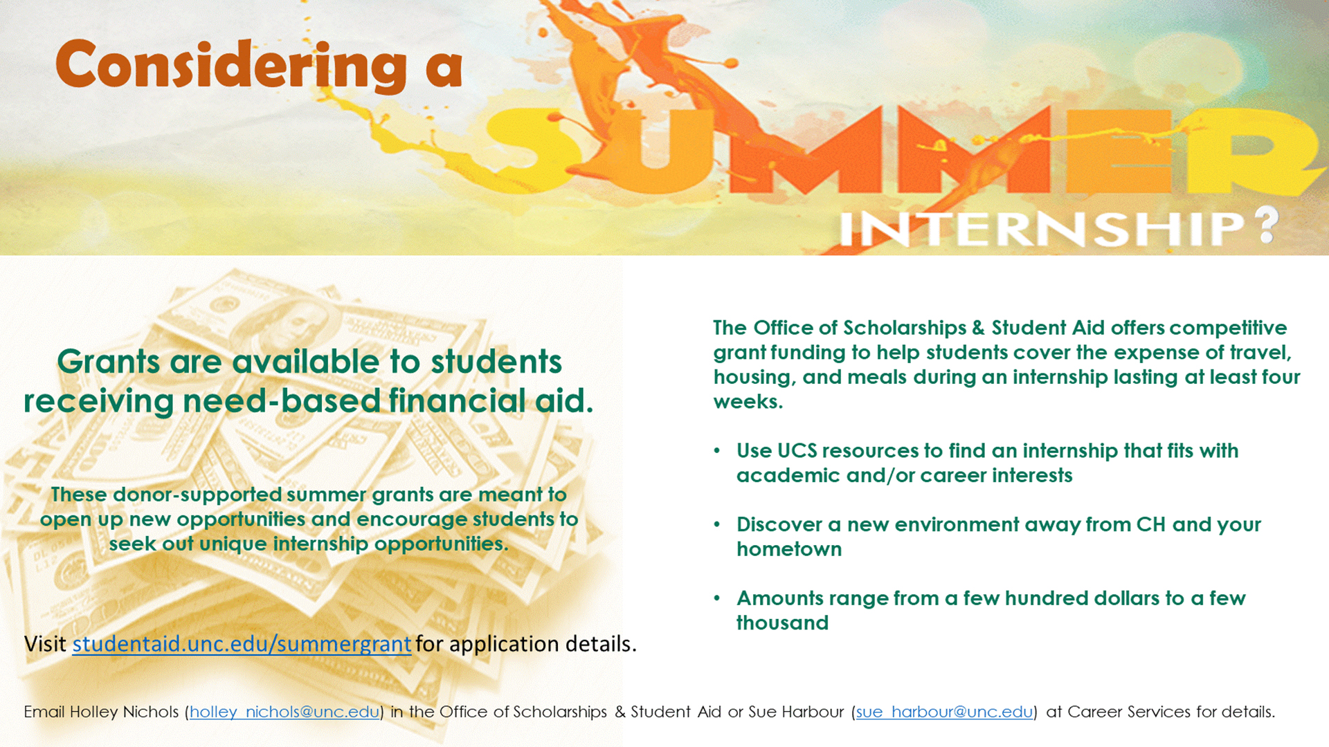 Summer Internship Grant