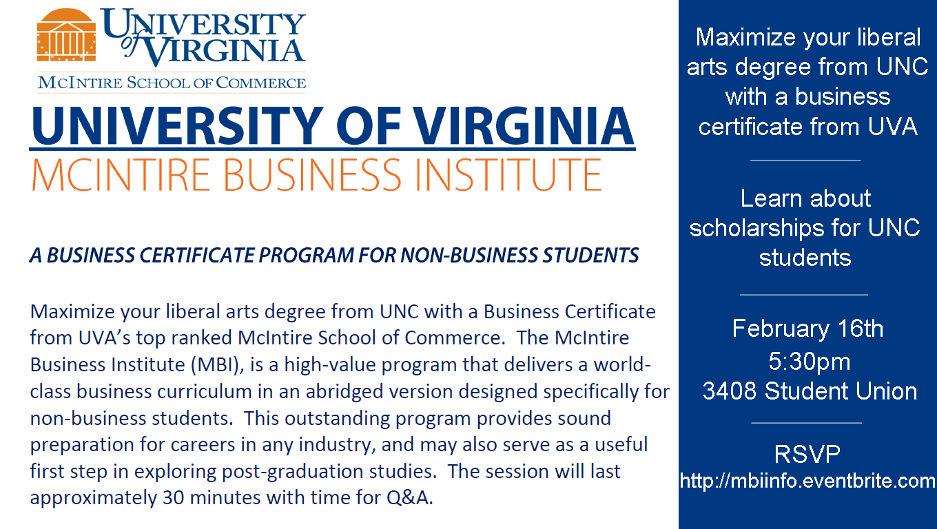 University of Virginia McIntire Business Institute