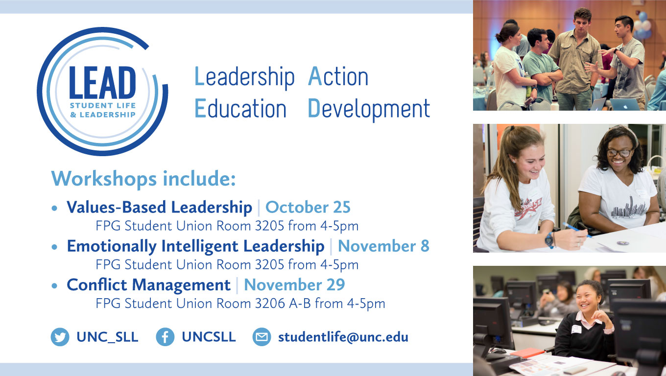 Student Life & Leadership LEAD Workshops