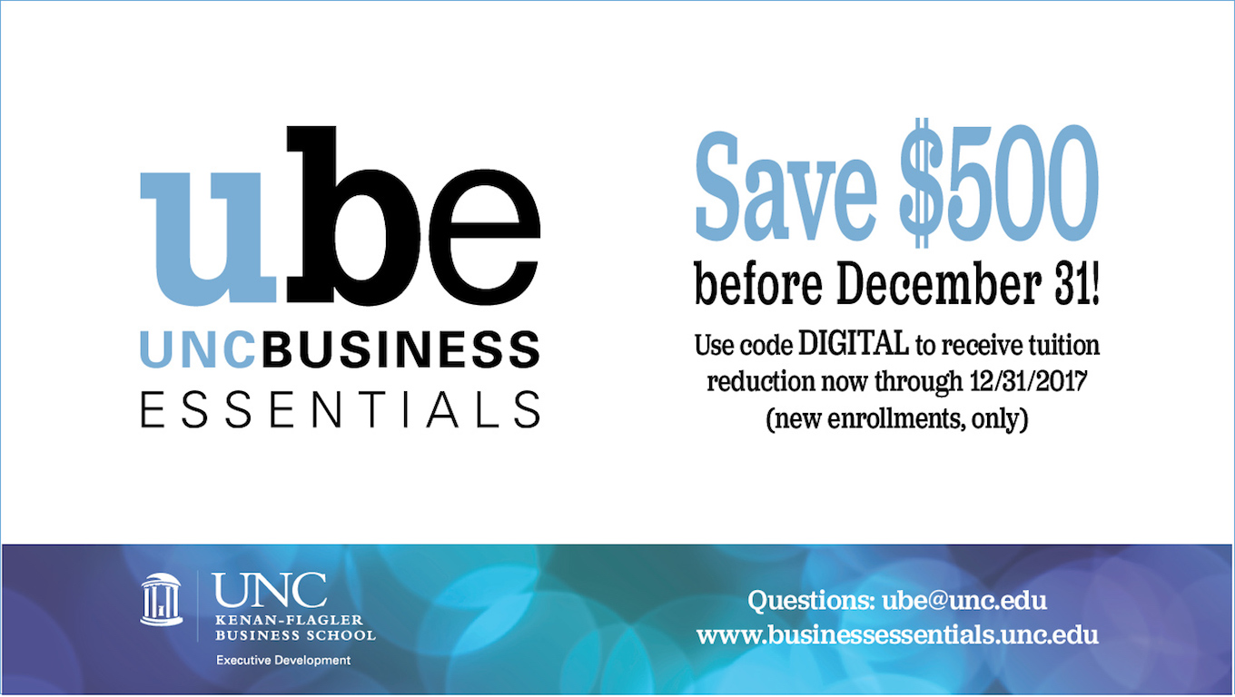 UNC Business Essentials: Tuition Savings