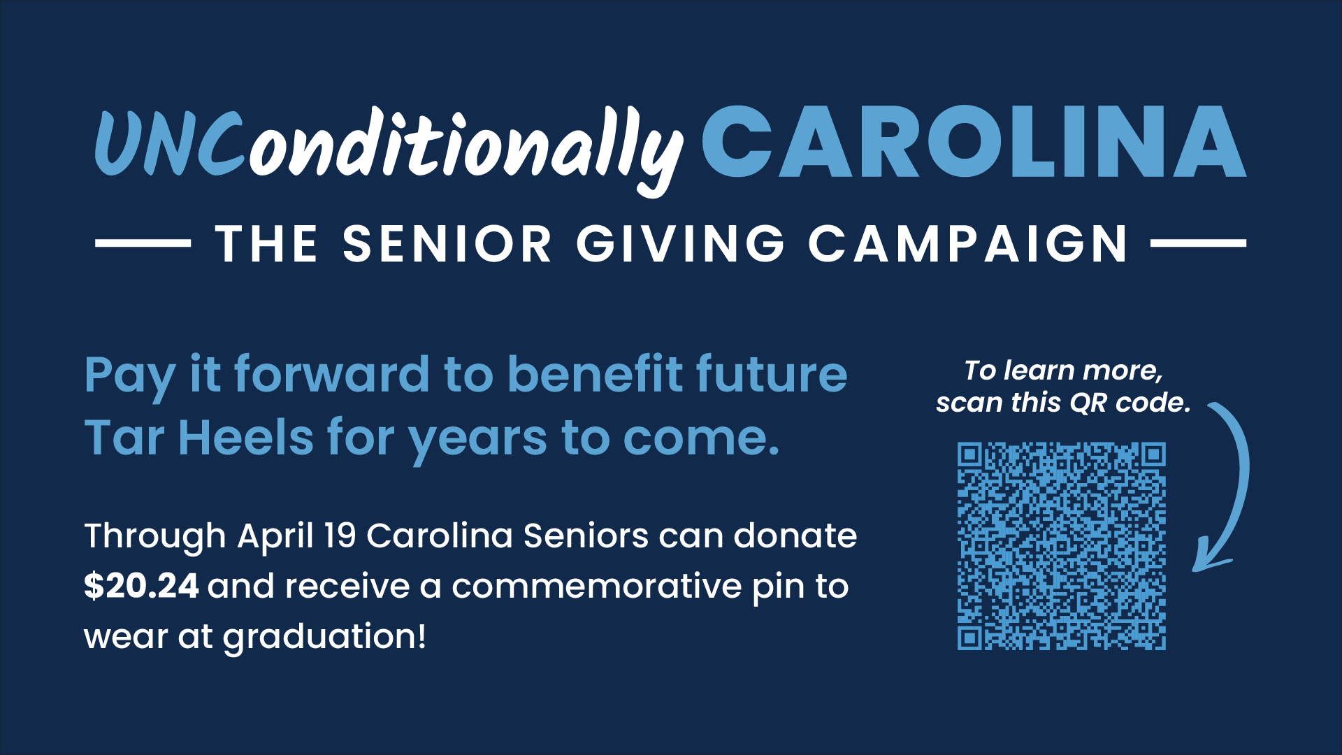 Graphic for the The Senior Giving Campaign