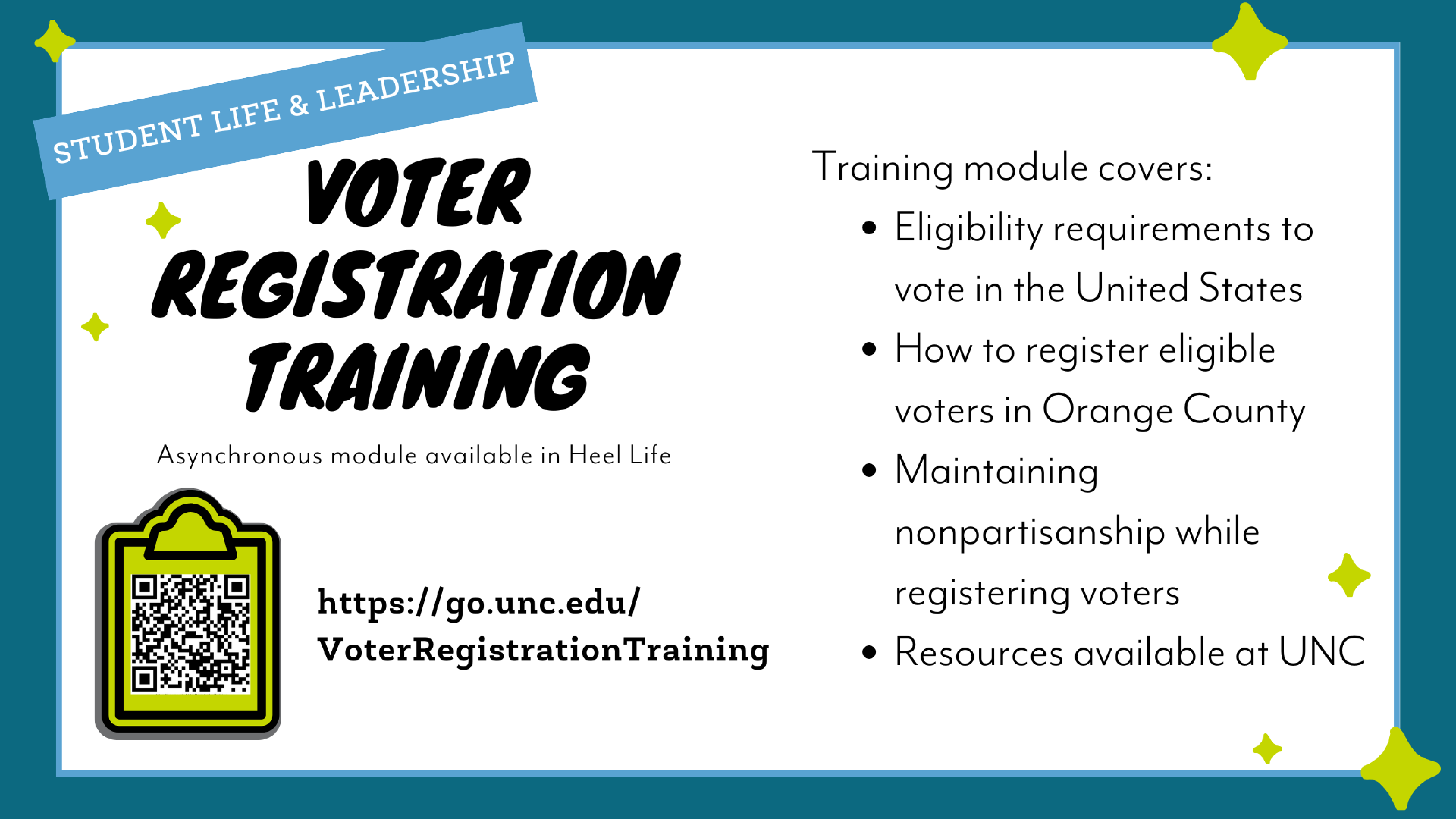 Voter Registration Training