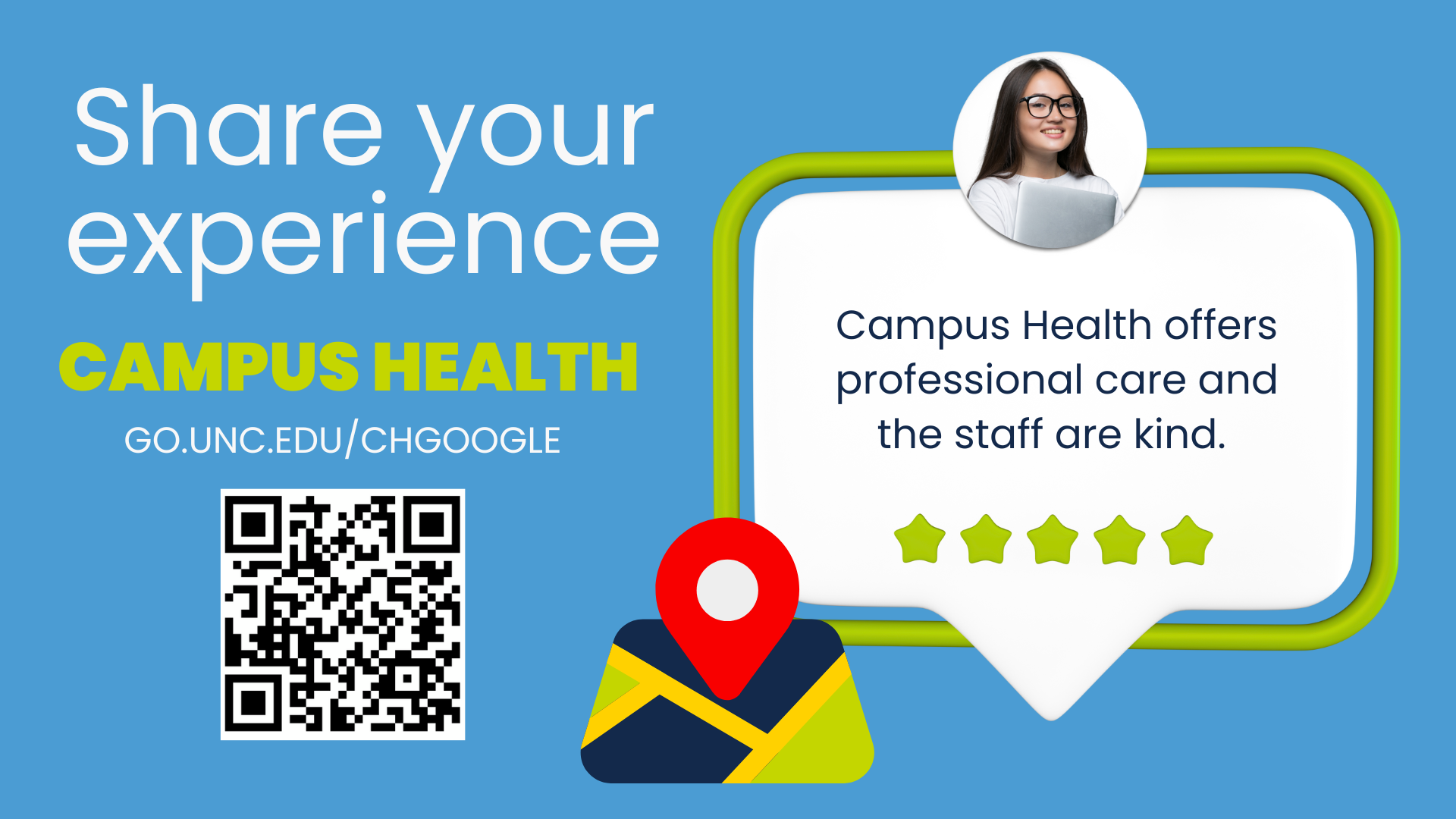 Share your experience with Campus Health
