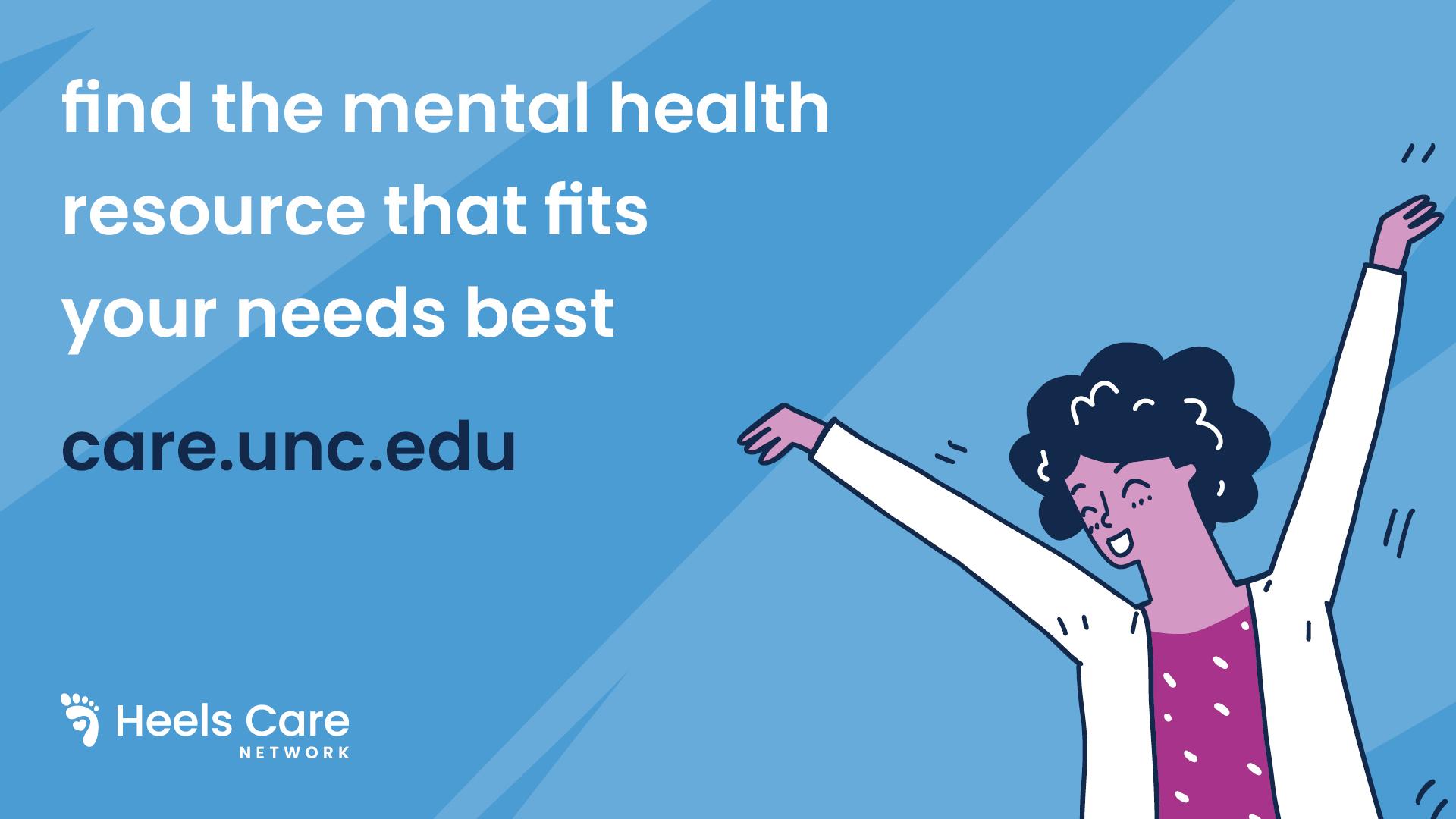find the mental health resource that fits  your needs best