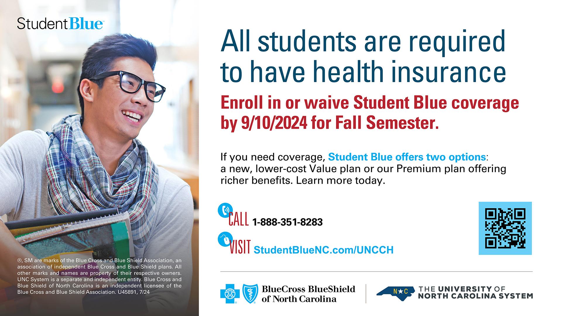 All students are required to have health insurance